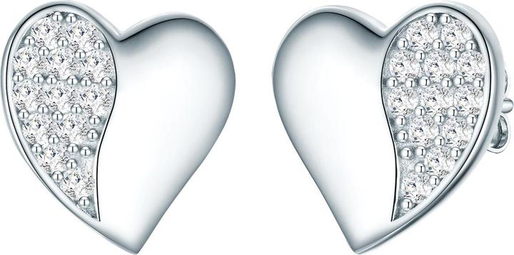 Rafaela Donata Damen Herz Sterling Silber Zirkonia Silber - 33742 (Sterling Silber)