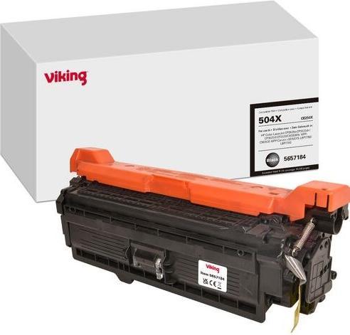 Actual product image Viking Toner cartridge Compatible HP 504X CE250X Black (FC)
