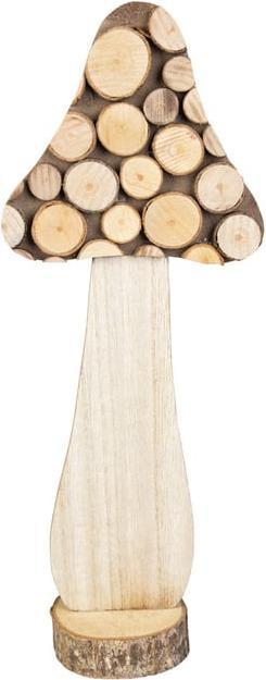 MICA Living Mushroom - made of wood - approx. 13 x 7.5 x 31.5 cm