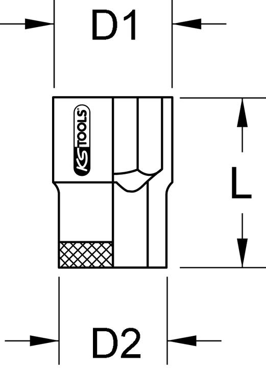 Produktbild KS Tools BRONZEplus Stecknuss 1/2" (29 mm)