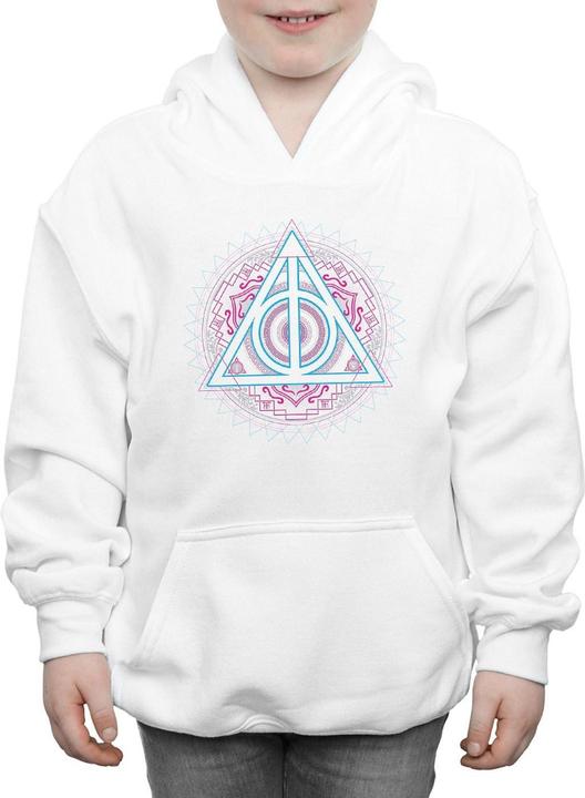 Immagine prodotto Neon Deathly Hallows Felpa con Cappuccio Ragazzi (128)