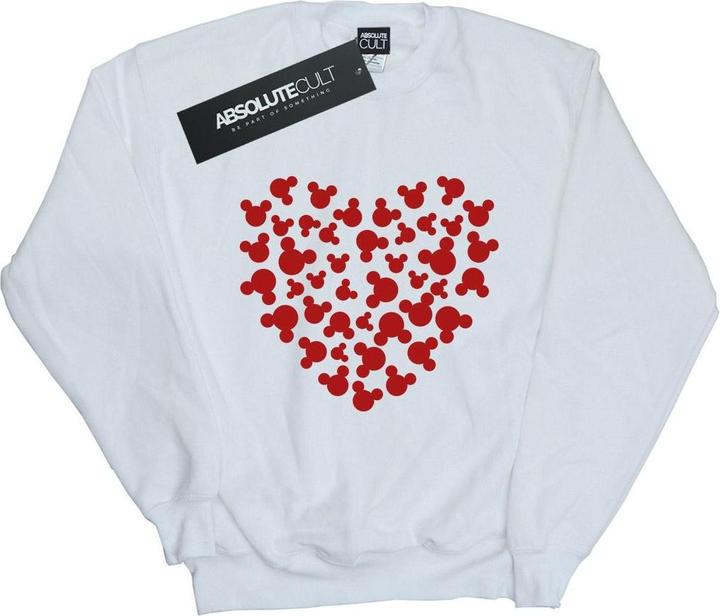 Actual product image Disney Girls Mickey Mouse Heart Silhouette Sweatshirt (140, 146)