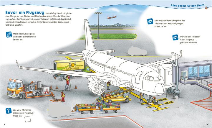 Produktbild Tessloff WAS IST WAS Junior Mitmach-Heft Flughafen und Flugzeuge
