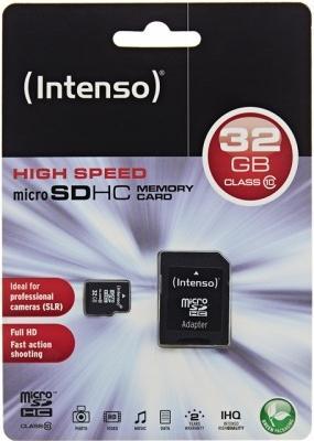 Image du produit Intenso microSD Class 10 (32 Go, microSDHC, U1)