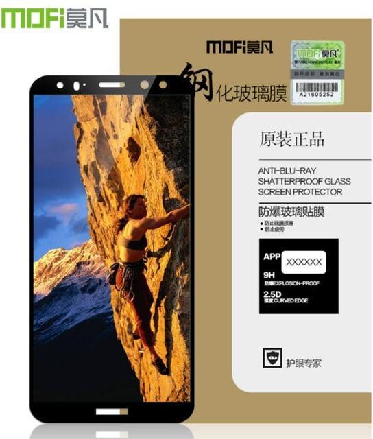 Actual product image Mofi Protective glass screen protector (1 Piece, Mate 10 Lite)