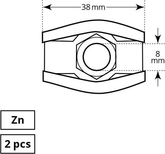 Image du produit Haushalt Gaine simple forfaitaire 8 mm 2dd