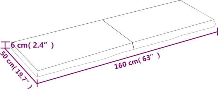 Actual product image VidaXL Emerald (160 x 6 x 50 cm)