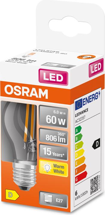 Actual product image Osram Star Classic P (E27, 60 W, 806 lm, 1 x, D)