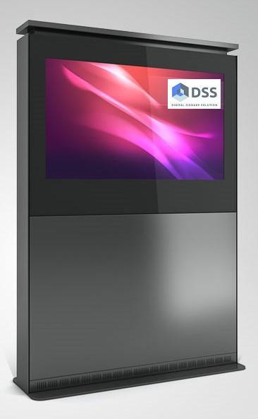 Image du produit DSS Stèle d'intérieur Landscape, écran 55", noir