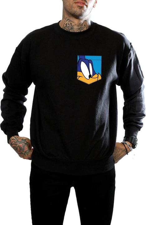 Immagine prodotto Looney Tunes Road Runner Face Faux Pocket Felpa Uomo (S)