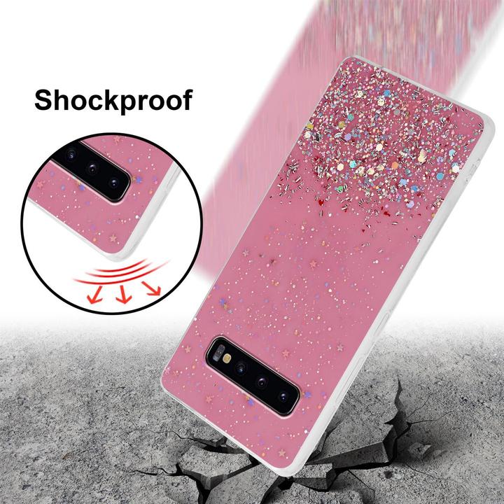 Actual product image Cadorabo TPU cover sparkling glitter (Samsung Galaxy S10+)