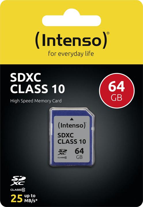 Actual product image Intenso Sdxc (64 GB, SDXC, U1)