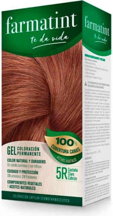 Produktbild Farmatint gel coloración permanente #5r-castaño claro cobriz (5r)