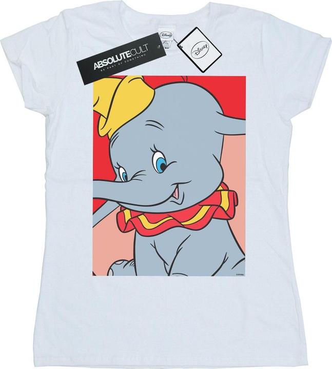 Actual product image Disney Womens/Ladies Dumbo Portrait Cotton T-Shirt (M)