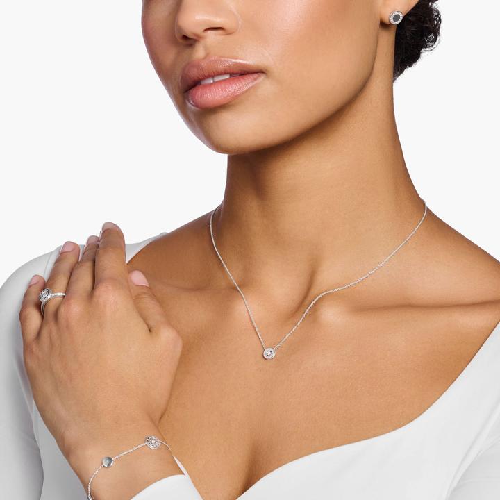 Image du produit Thomas Sabo Collier Cercle avec pierre blanche Argent (Argent 925, 40 - 45 cm)