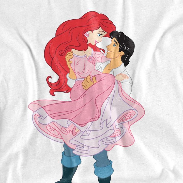 Immagine prodotto The Little Mermaid Maglietta Ariel ed Eric Adulto Unisex (S)
