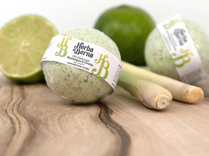 Produktbild Herba di Berna Badekugel Zitronengras & Limette (Badekugeln)
