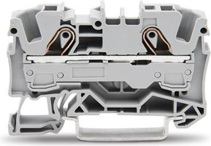 Produktbild Wago DIN-Schienenklemme 2 x 6 mm2 grau (Diverse)