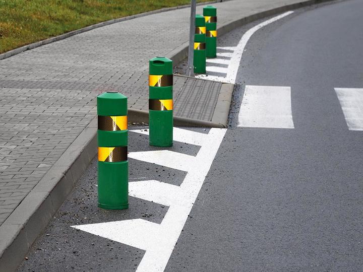 Immagine prodotto Perel Nastro riflettente a nido d'ape 5cm x 5m - Nero/giallo