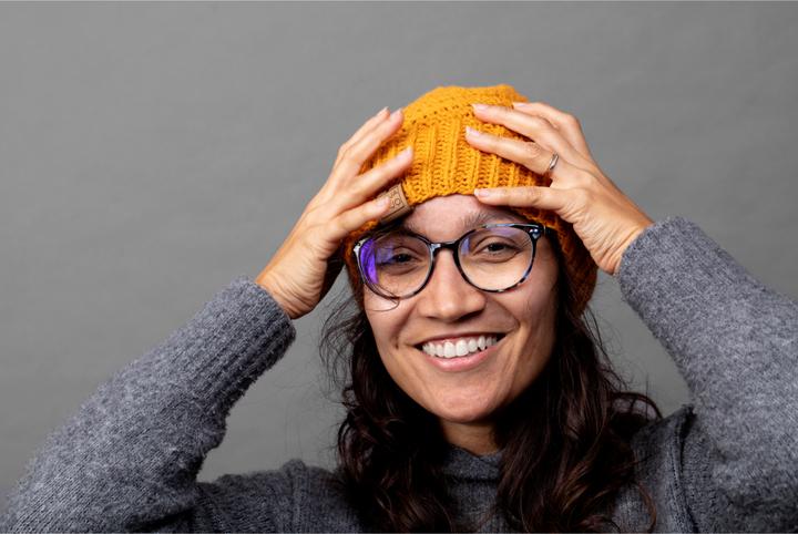 Image du produit Moja Majo bonnet laine Claudia One Size, bleu marine