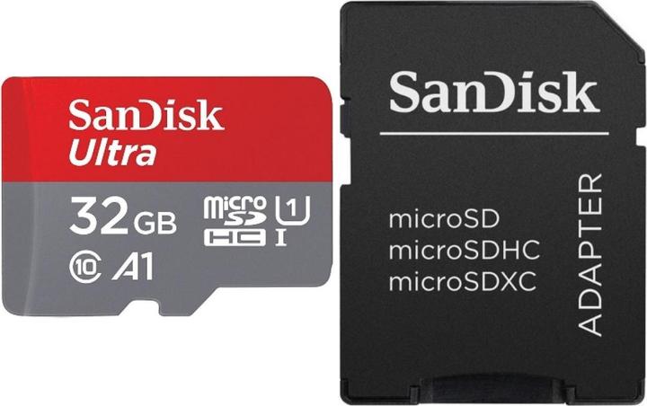 Image du produit SanDisk Ultra mit Adapter (32 Go, microSDHC, U1, UHS-I)