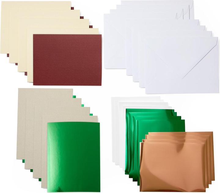 Actual product image Cricut Blank Card Joy 10.8 x 14 cm Transfer, Cream/Khaki, 8 pieces (8 pcs.)