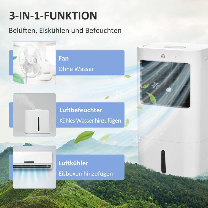 Produktbild Swisshandel24 3 in 1 Mobile Klimaanlage mit Luftbefeuchtung Wasserkühlung 15L Klimagerät (20 m²)