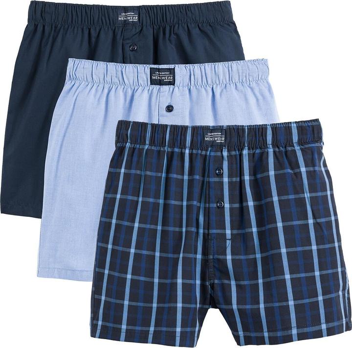 La Redoute Collections 3er-Pack Boxershorts aus Bio-Baumwolle (3XL, 3er Pack)