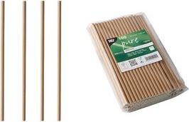 Actual product image Papstar 100 Straws pure brown (100 x)
