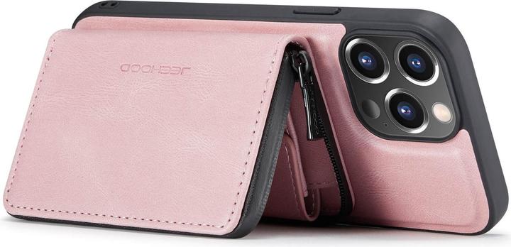 Actual product image Cover-Discount iPhone 14 Pro Max - Case with Credit Cards Case pink (Apple iPhone 14 Pro Max)