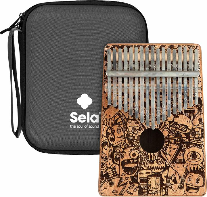 Produktbild Sela Art Series Kalimba 17 Little Monster Laser