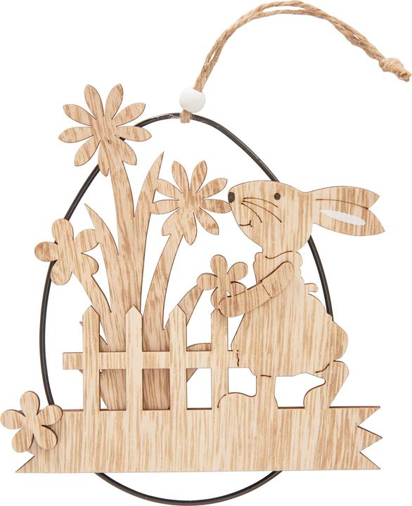 Image du produit VBS Pendentif en forme d'oeuf, bois / métal (1 x)