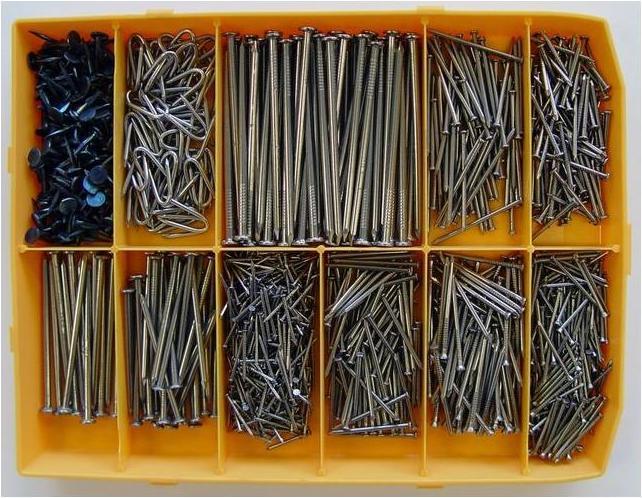BestaPac Wire pin assortment (815 Piece, 60 mm)