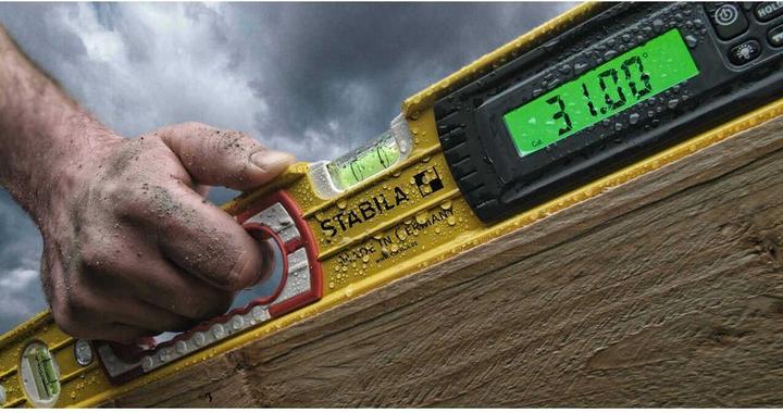 Image du produit Stabila Electronic Spirit Level TECH 19 electronic IP 5 DigitalDisplays et Spirit Level Bag (122 cm)