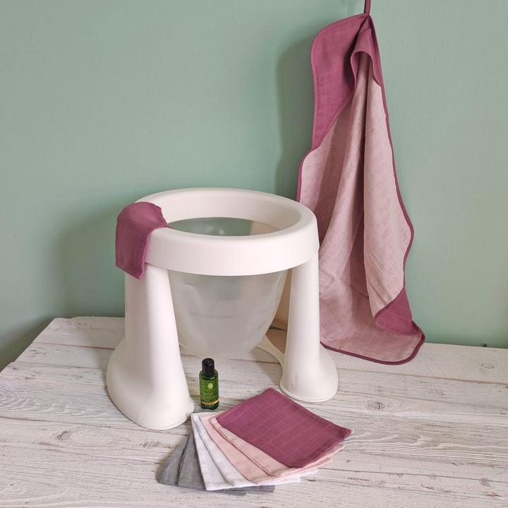 Actual product image Makian Baby flannels & wash mitts Gauze wash mitt 8-pack 15 x 20 cm - Orchid