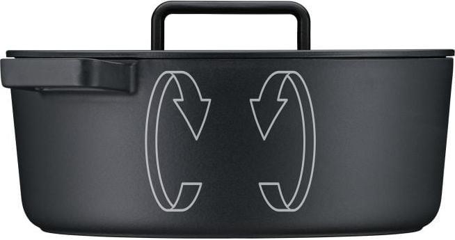Image du produit WMF Flavour Cocotte ovale, 33 x 26 cm, Black (33 cm, Cocotte + faitout, Fonte)
