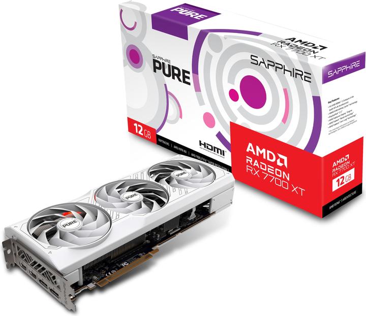 Actual product image Sapphire Pure RX 7700 XT (12 GB)