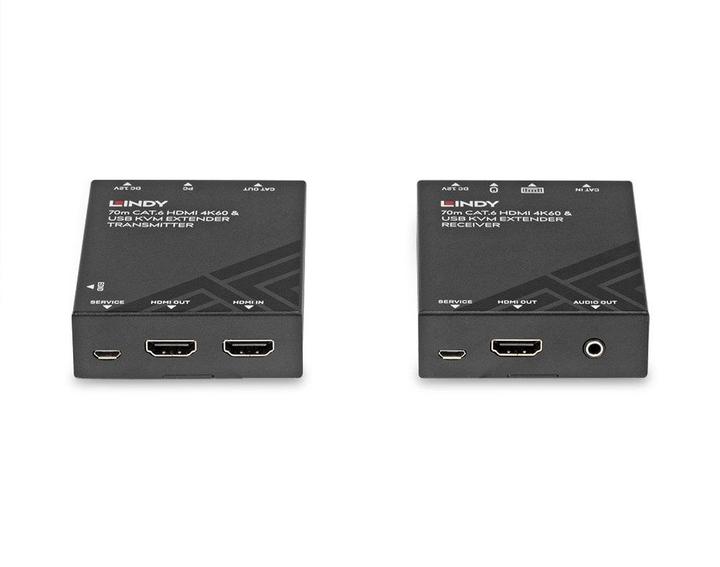 Produktbild Lindy 70m Cat.6 HDMI 4K60, USB & Audio KVM Extender
