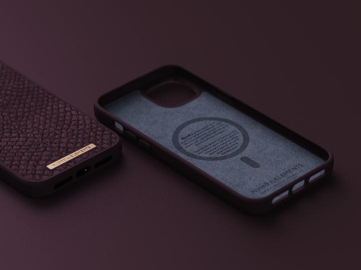 Actual product image Njord Salm.Leather Magsafe Case (Apple iPhone 14 Plus)