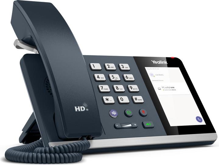 Produktbild Yealink MP45, IP-Telefon, Schwarz, Grau, Kabelgebundenes Mobilteil, 64 MB, 128 MB, Linux