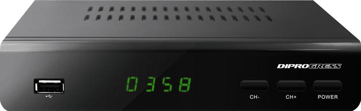 Immagine prodotto Diprogress DPT 203HD Decoder 2in1 Hevc H265 a 10 bit con telecomando universale (DVB-T2)
