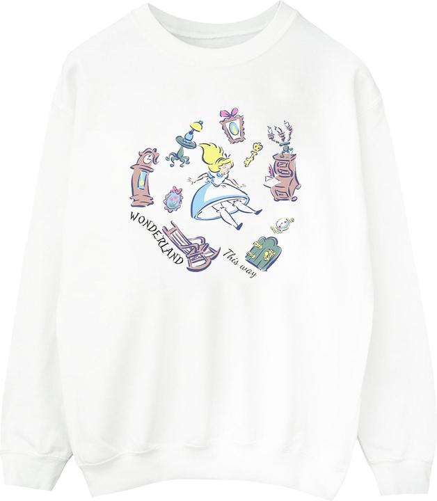 Disney Alice In Wonderland Falling Sweatshirt