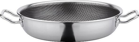Spring Cut Resist Pure serving pan XL (28 cm, Pan set + pot set, Stainless steel)