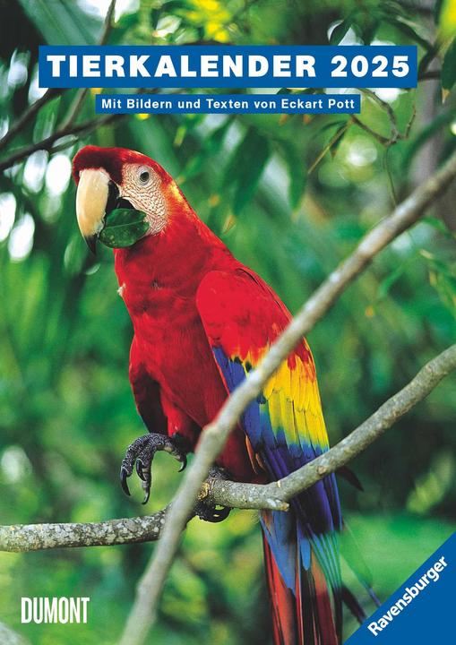 Produktbild Ravensburger Tierkalender – Wochenkalender 2025 – Tier-Kalender mit 53 Blatt – Format 21,0 x 29,7 (Harter Einband, Deutsch)