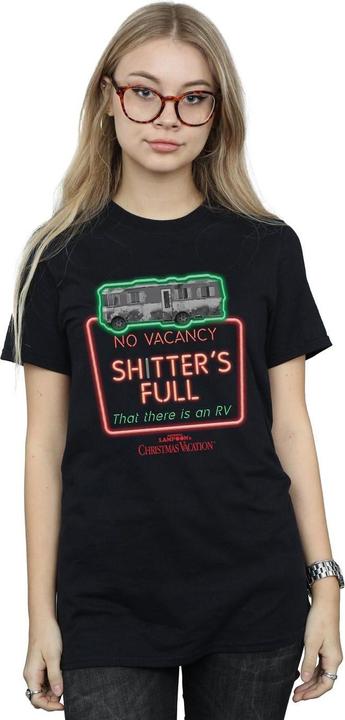 Immagine prodotto National Lampoon´s Vacation National Lampoon's Christmas Vacation Greyscale No Vacancy Maglietta Ampia Donna (3XL)