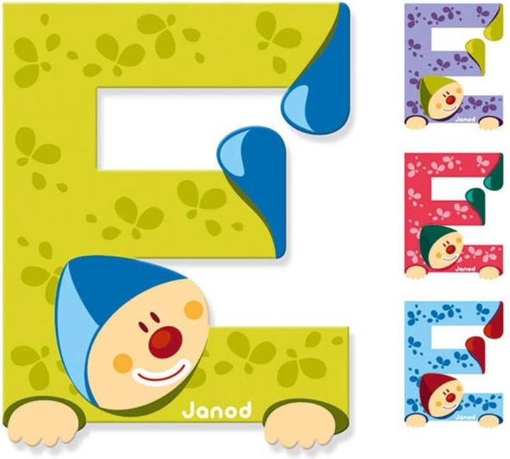 Actual product image Janod Clown letter E
