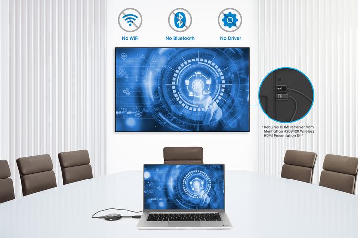 Produktbild Manhattan 1080p Wireless HDMI-Displayadapter mit HDMI-Sendemodul (30 m, HDMI 1.3c)