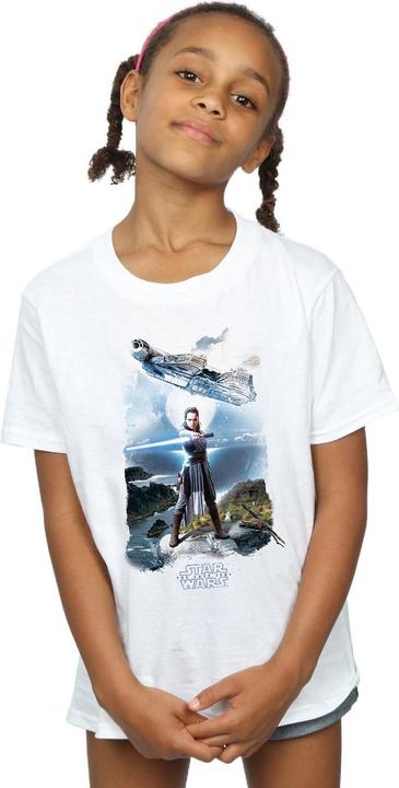Image du produit Star Wars Filles Rey Faucon Millénaire T-shirt en coton (116)
