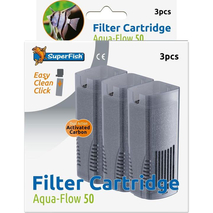 Immagine prodotto SuperFish Cassetta di ricambio per Aquaflow 50, 3 pezzi, tipo di prodotto (Filtri interni)