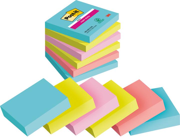 Image du produit Post-it Super Sticky (76 x 76 mm)